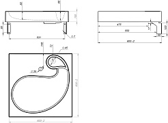 Stella Polare Раковина под стиральную машину Шебби 60х60 белая – фотография-3